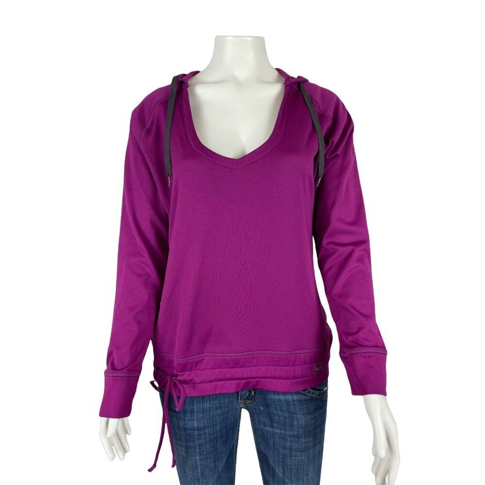 Under Armour Womens Hoodie Medium Fitted Sweatshirt Drawstring